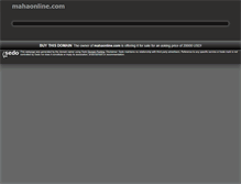 Tablet Screenshot of mahaonline.com